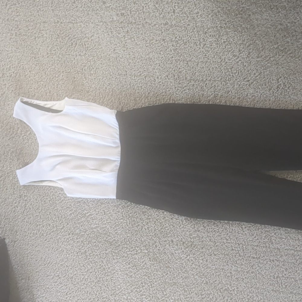 Black and white jumpsuit